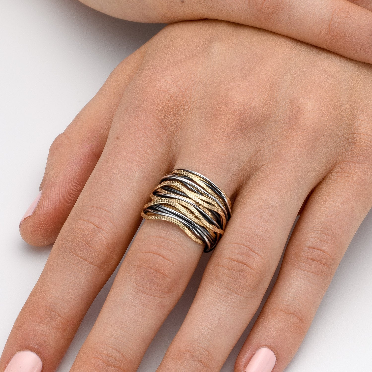 Solid Gold Safari Spiral Ring - Studio Spirali