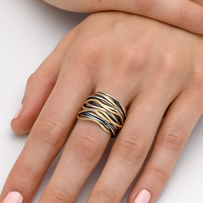 Solid Gold Safari Spiral Ring - Studio Spirali