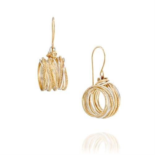 Spirali Gold &amp; Silver Earrings - Studio Spirali